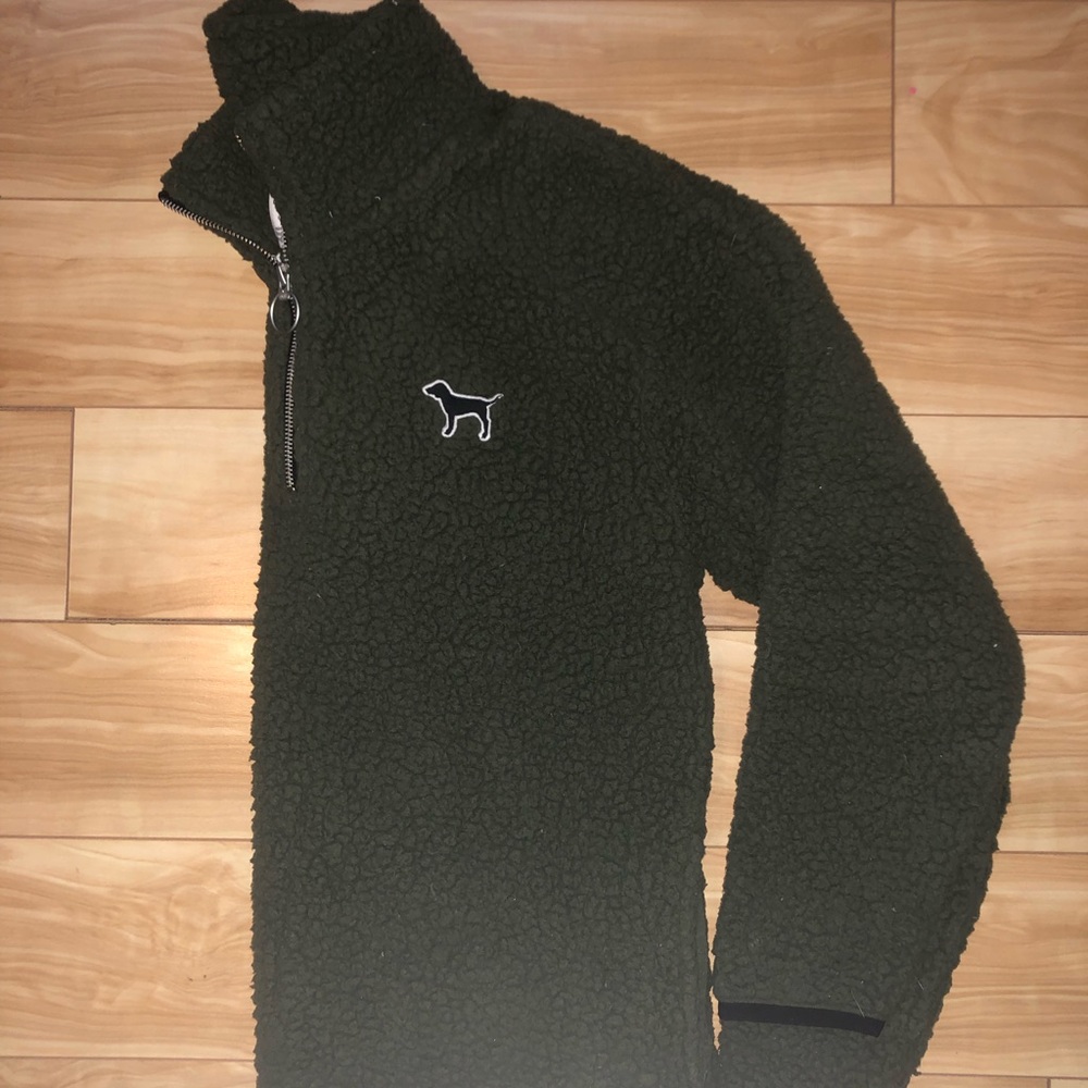 Small Victoria’s Secret Pink Sherpa Quarter Zip